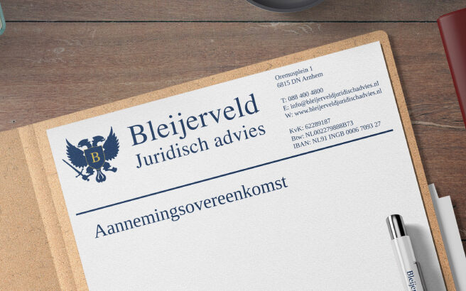 Contract opstellen - Aannemingsovereenkomst