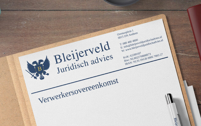 Contracten opstellen - Verwerkersovereenkomst