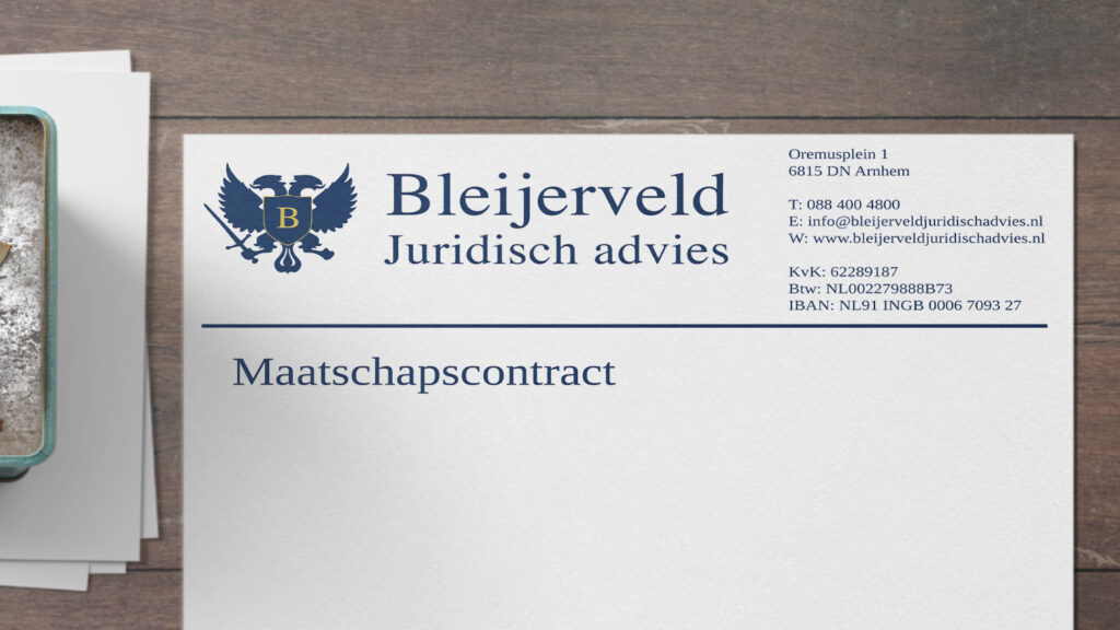 Contracten opstellen Maatschapscontract