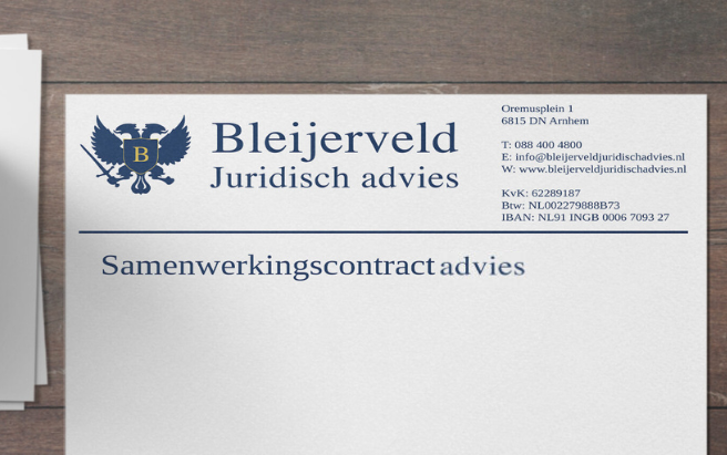 Samenwerkingscontract advies