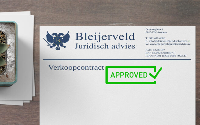 verkoopovereenkomst controleren