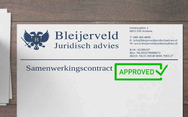 Samenwerkingsovereenkomst controleren